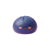 Dumpling Squishy Granatowy Nocna Głębia ściskany w dłoni