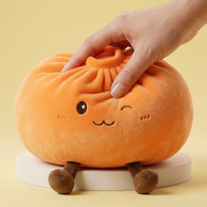 Giant Dumpling Squishy Pomarańczowy XXL ściskany w dłoni
