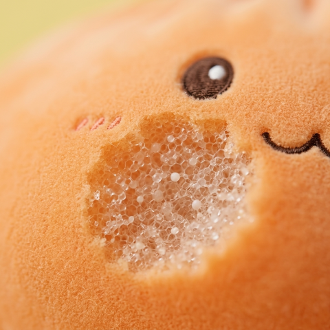 Giant Dumpling Squishy Pomarańczowy XXL makro tekstury pianki