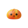 Squishy Dumpling Tie Dye Orange – Pomarańczowy Marmurek ściskany w dłoni