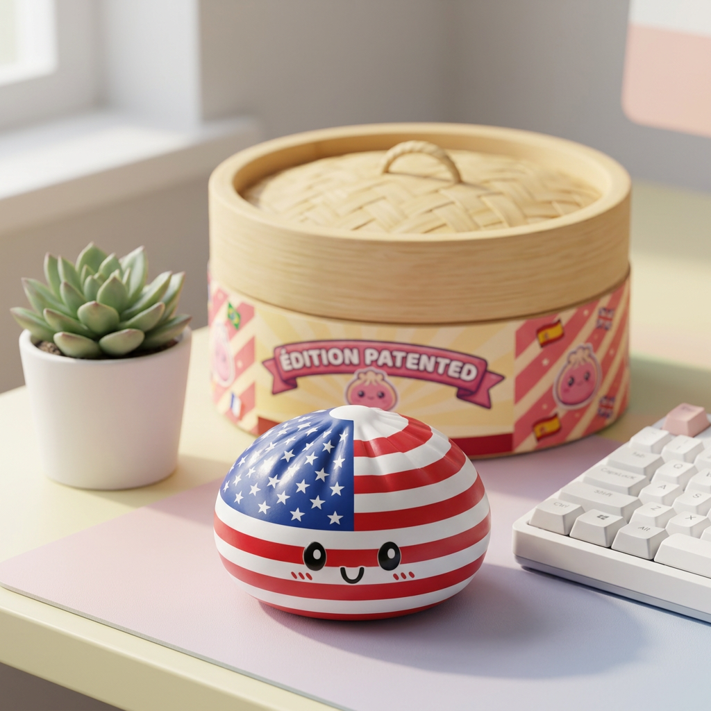 Squishy Dumpling USA Flaga Ameryki w codziennej aranżacji