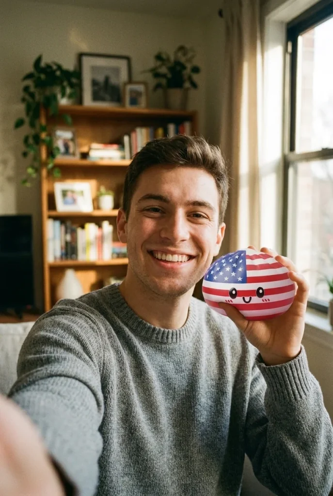 Squishy Dumpling USA Flaga Ameryki na co dzień