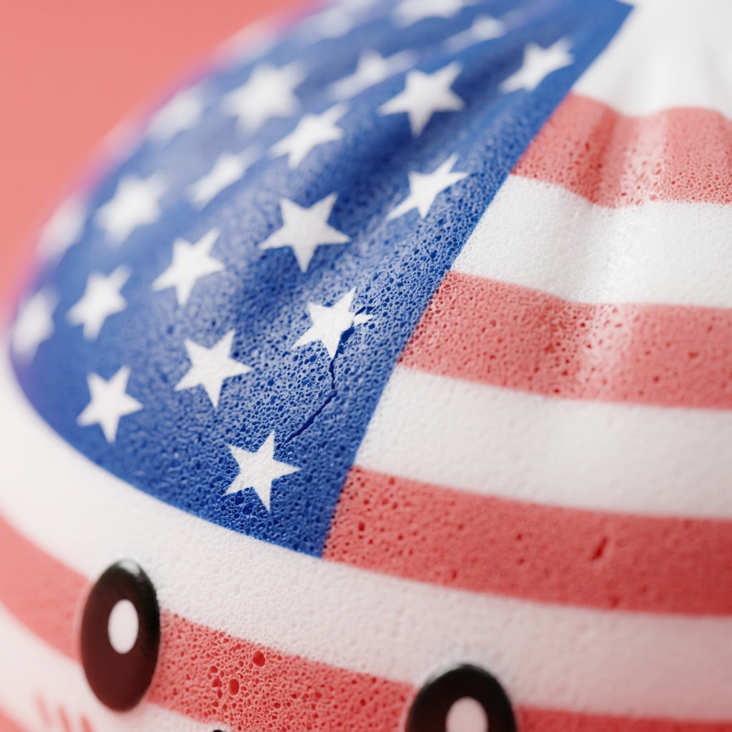Squishy Dumpling USA Flaga Ameryki makro tekstury pianki