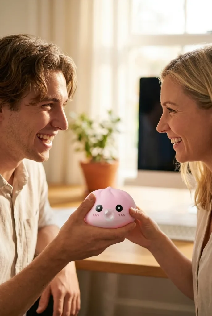 Dumpling Squishy Różowy Pufiasty jako pomysł na prezent