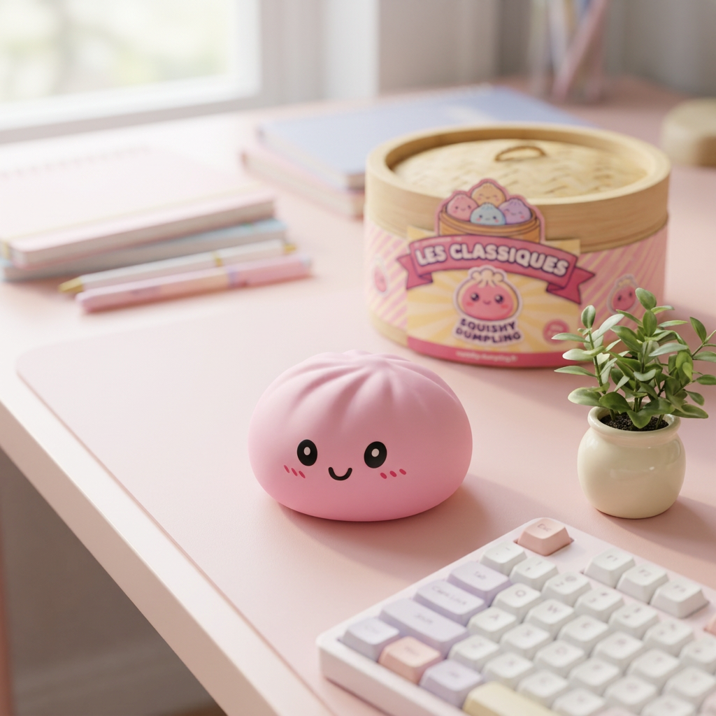 Pink Squishy Dumpling Kwiatowa Słodycz w codziennej aranżacji
