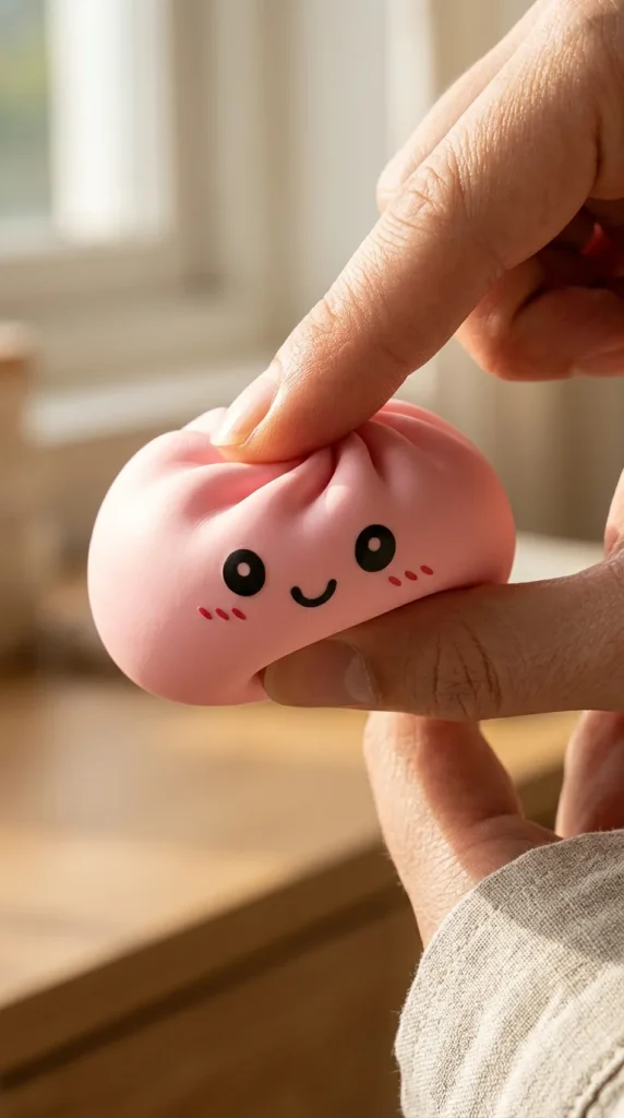 Pink Squishy Dumpling Kwiatowa Słodycz podczas ściskania
