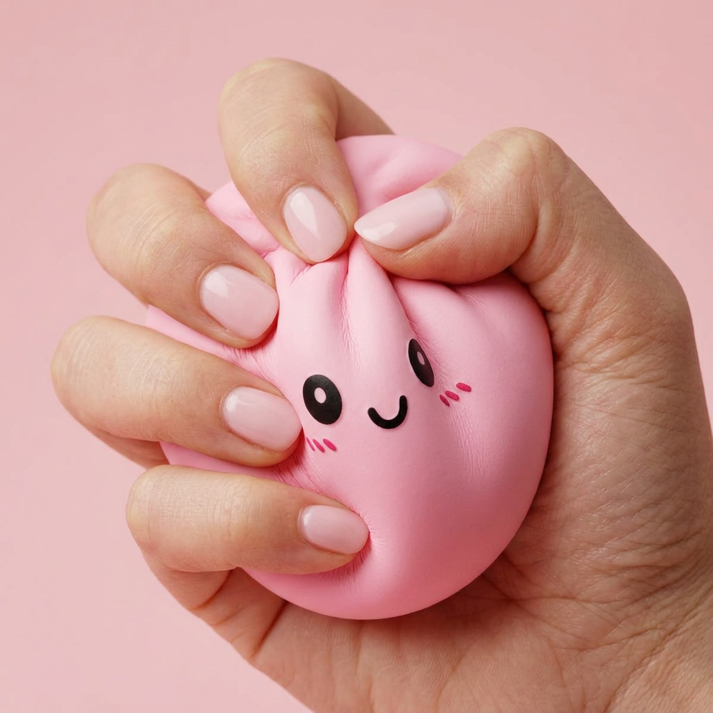 Pink Squishy Dumpling Kwiatowa Słodycz efekt slow-rise w akcji