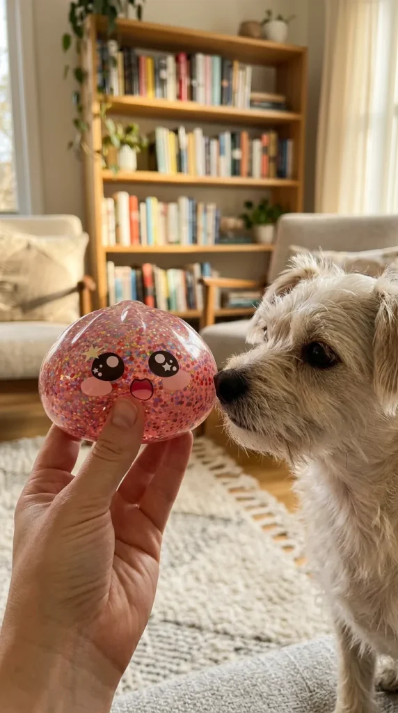 Galaxy Dumpling Squishy Różowa Galaktyka z pluszakiem