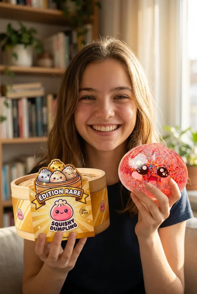 Galaxy Dumpling Squishy Różowa Galaktyka z pudełkiem