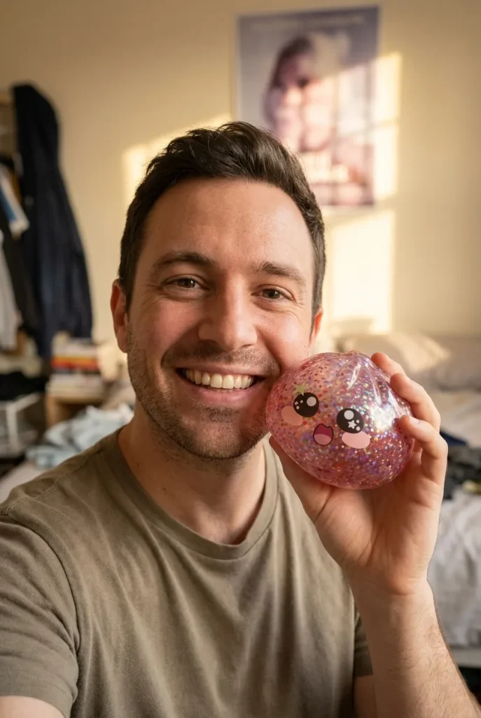 Galaxy Dumpling Squishy Różowa Galaktyka na co dzień