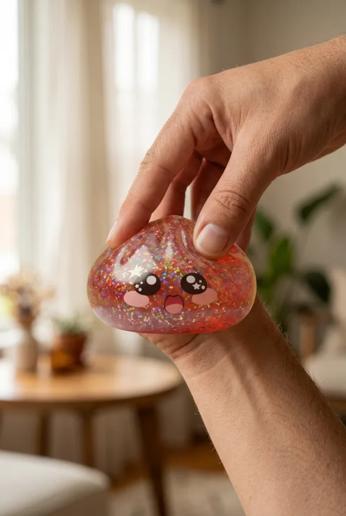 Galaxy Dumpling Squishy Różowa Galaktyka podczas ściskania