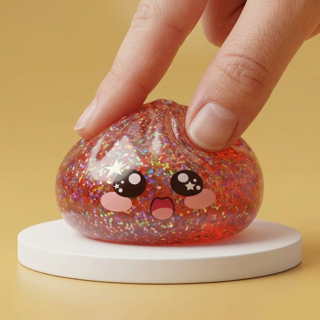 Galaxy Dumpling Squishy Różowa Galaktyka ściskany w dłoni