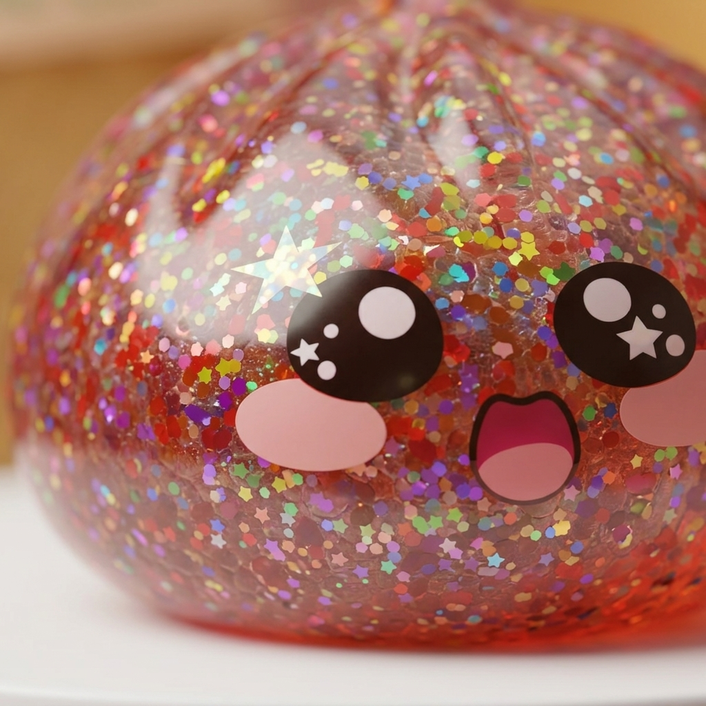 Galaxy Dumpling Squishy Różowa Galaktyka makro tekstury pianki