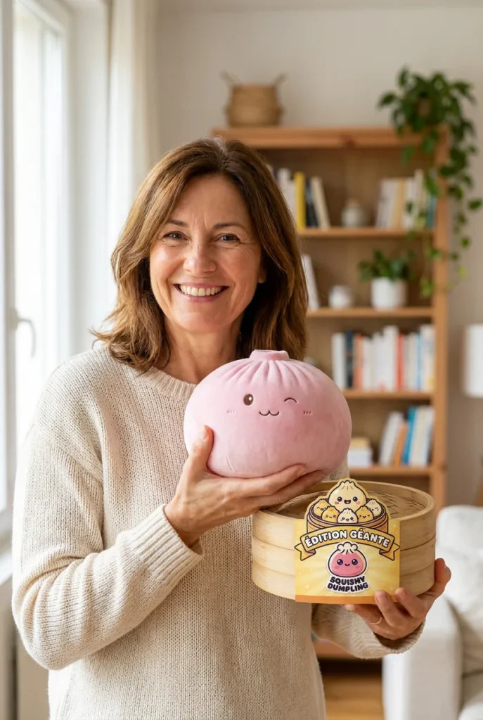 Squishy Dumpling Toy Różowy Gigant z pudełkiem