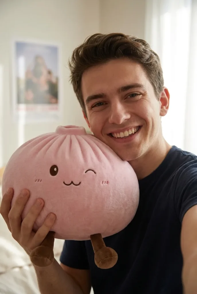 Squishy Dumpling Toy Różowy Gigant na co dzień