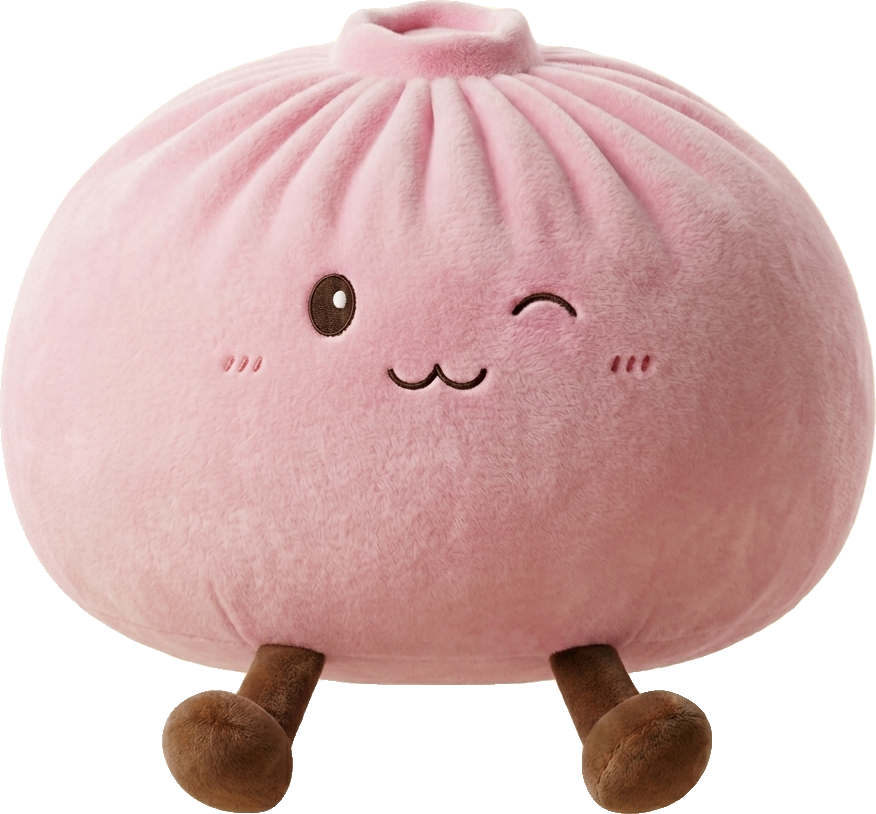 Squishy Dumpling Toy Różowy Gigant ściskany w dłoni