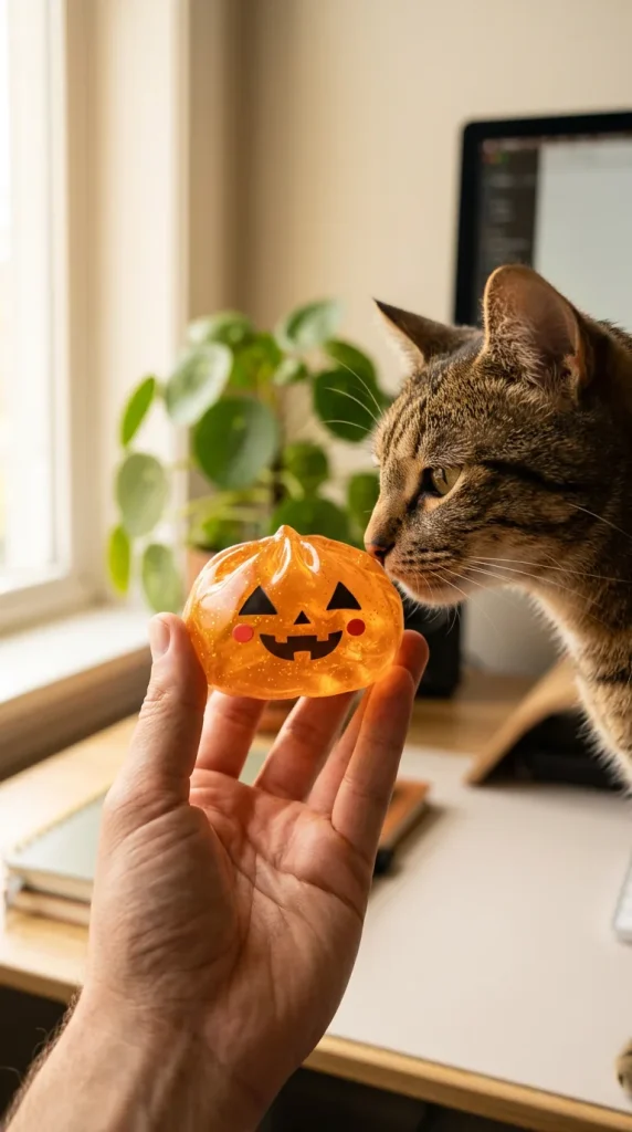 Pumpkin Dumpling Squishy Halloween Dynia z pluszakiem