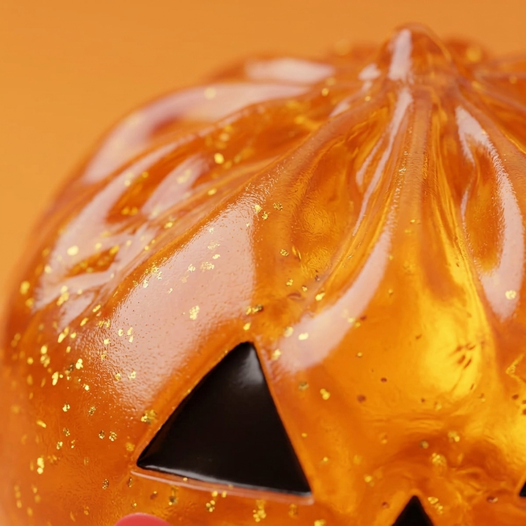 Pumpkin Dumpling Squishy Halloween Dynia makro tekstury pianki