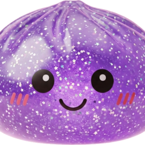 Glitter Dumpling Squishy Fioletowy Sen ściskany w dłoni
