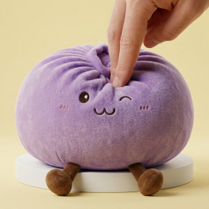 Giant Dumpling Squishy Fioletowy ściskany w dłoni
