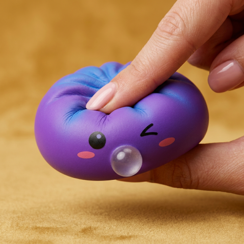 Dumpling Squishy Purple Rare Blow Fioletowy ściskany w dłoni