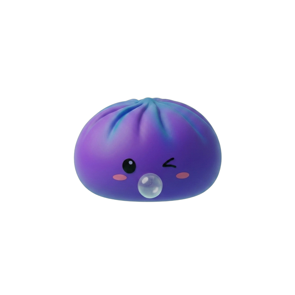 Dumpling Squishy Purple Rare Blow Fioletowy ściskany w dłoni