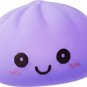 Dumpling Squishy Lampka Nocna Fioletowa ściskany w dłoni