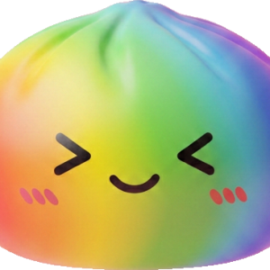 Rainbow Dumpling Squishy Tęczowy Kawaii ściskany w dłoni