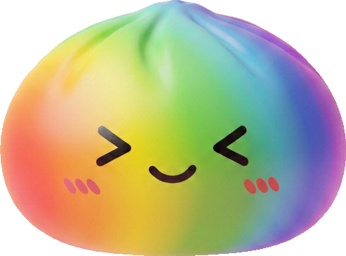 Rainbow Dumpling Squishy Tęczowy Kawaii ściskany w dłoni