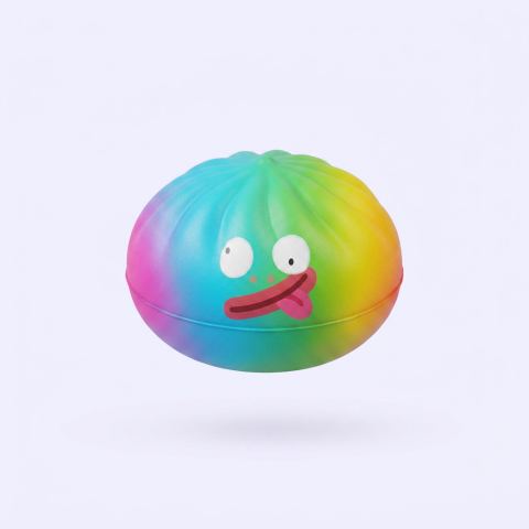 Rainbow Mystery Dumpling Squishy Edycja Żywych Kolorów ściskany w dłoni