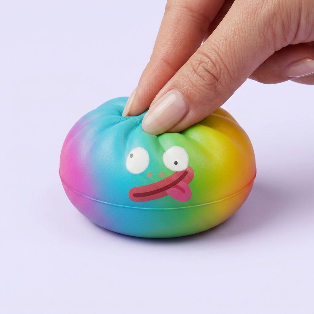Rainbow Mystery Dumpling Squishy Edycja Żywych Kolorów ściskany w dłoni