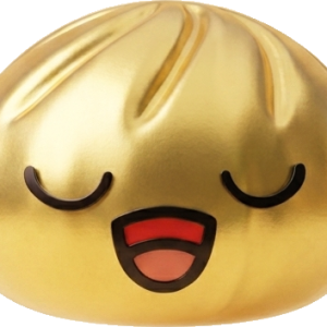 Rare Dumpling Squishy Złoty Skarb ściskany w dłoni