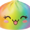 Rare Dumpling Squishy Tęczowy Kolorowy ściskany w dłoni
