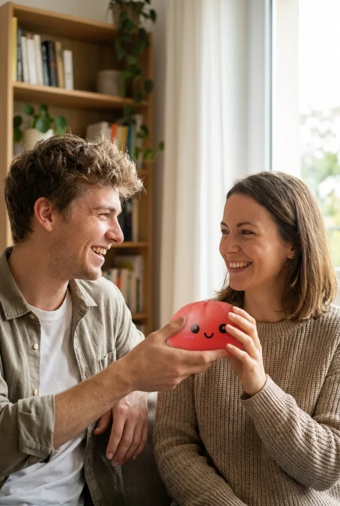 Dumpling Squishy Czerwony Wiśniowy jako pomysł na prezent