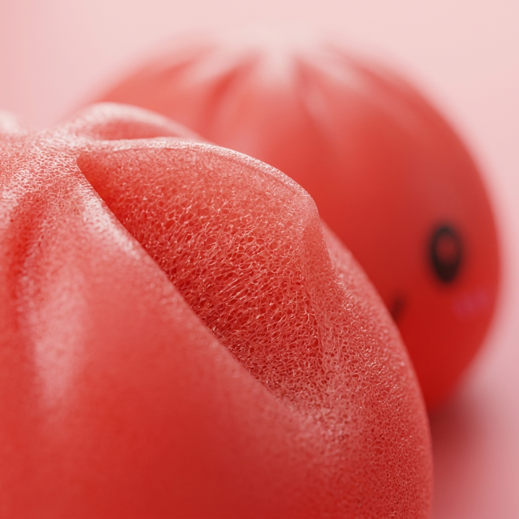 Dumpling Squishy Czerwony Wiśniowy makro tekstury pianki