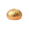 Dumpling Squishy Złoty Lucky ściskany w dłoni