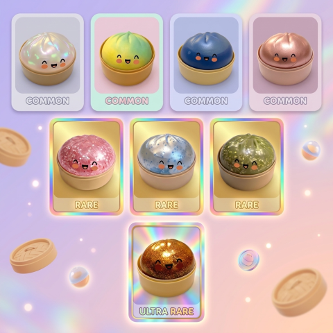 Squishy Bun Mystery Dumpling – Bao Niespodzianka ściskany w dłoni
