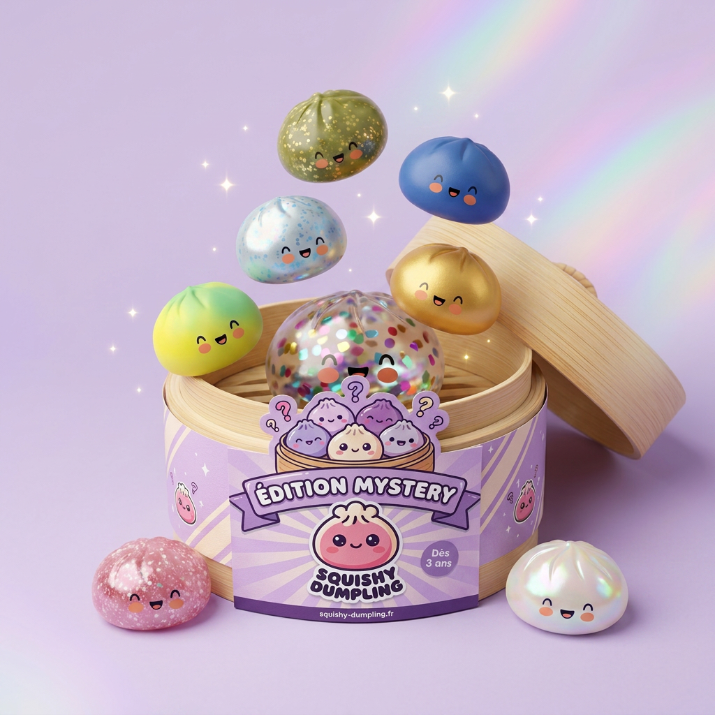 Squishy Bun Mystery Dumpling – Bao Niespodzianka ściskany w dłoni