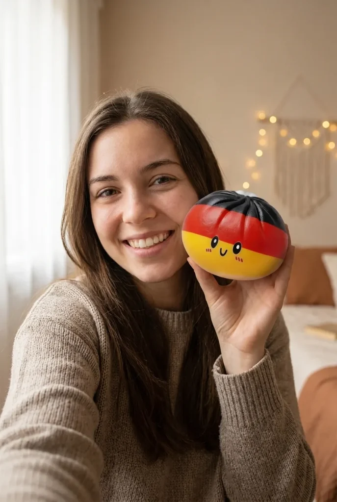 Flag Squishy Toy Niemcy Dumpling na co dzień