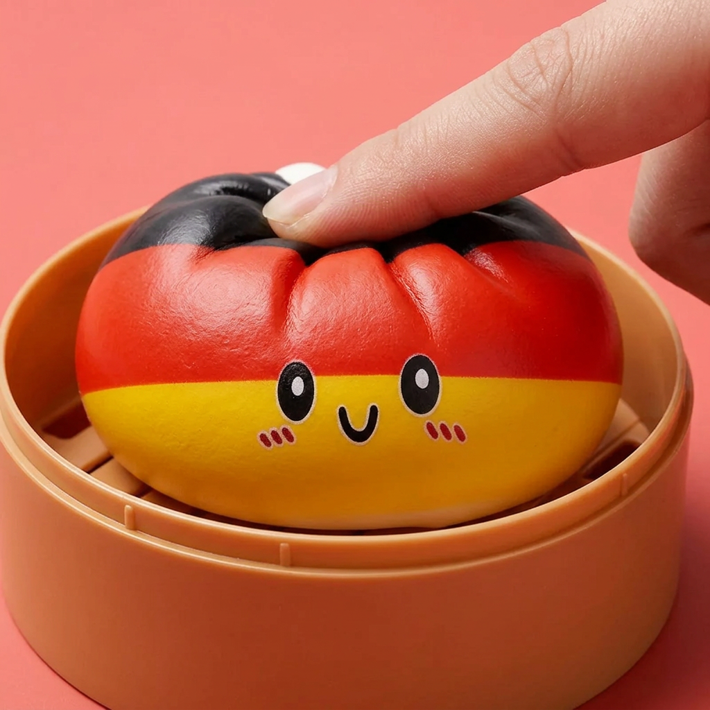 Flag Squishy Toy Niemcy Dumpling ściskany w dłoni