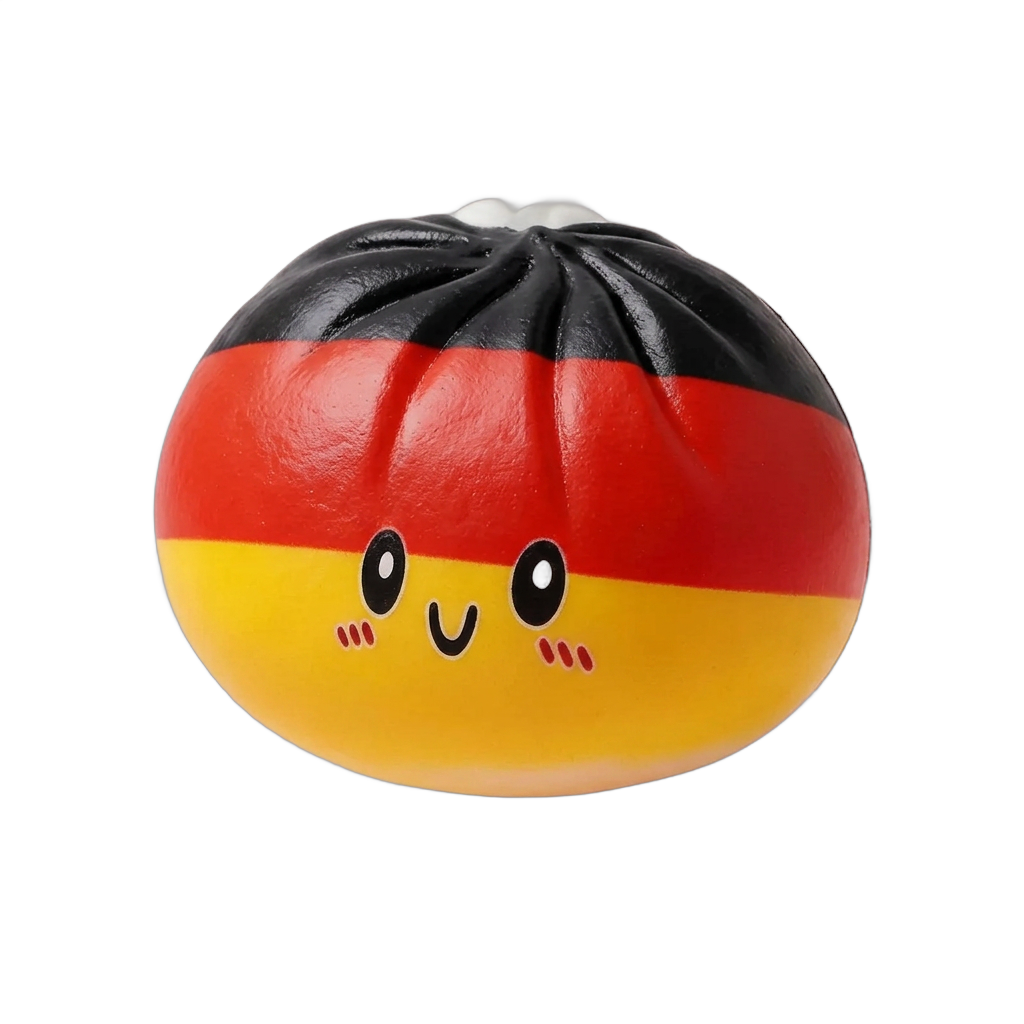 Flag Squishy Toy Niemcy Dumpling ściskany w dłoni