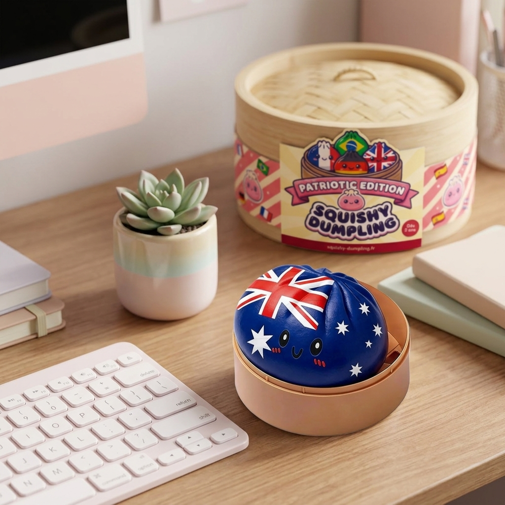 Flag Squishy Dumpling Australia w codziennej aranżacji
