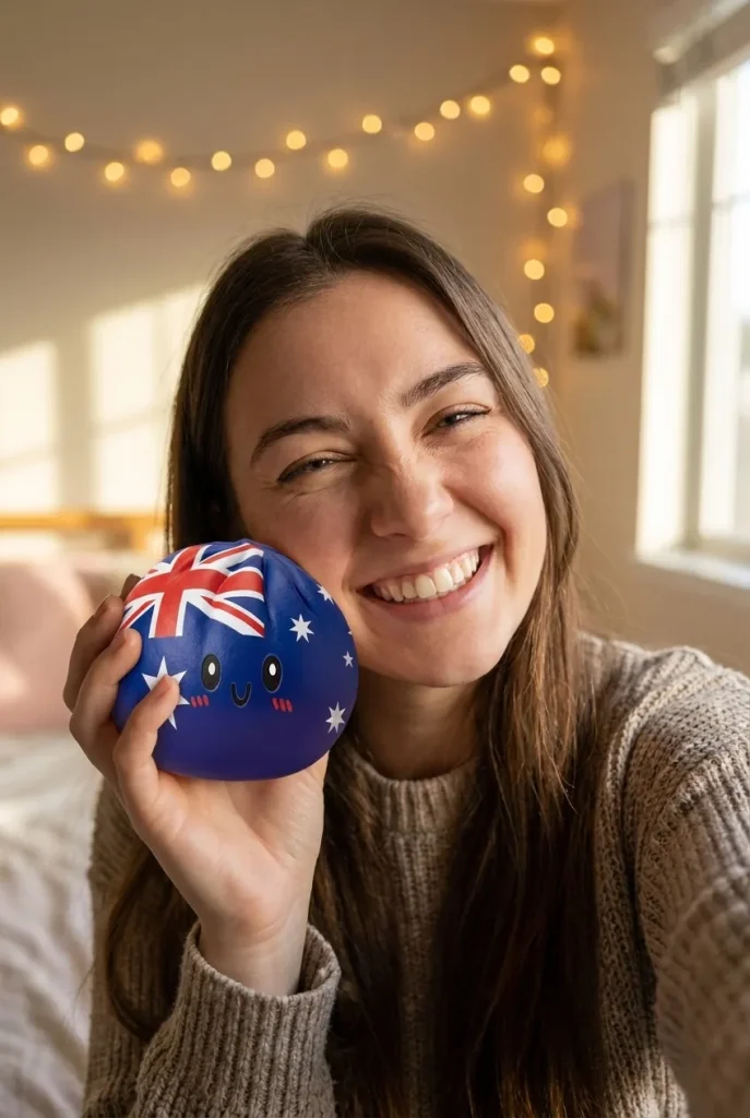 Flag Squishy Dumpling Australia na co dzień