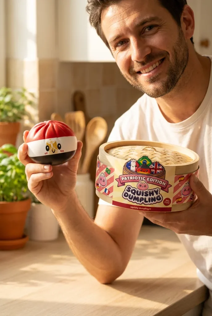 Flag Dumpling Squishy Egipt z pudełkiem