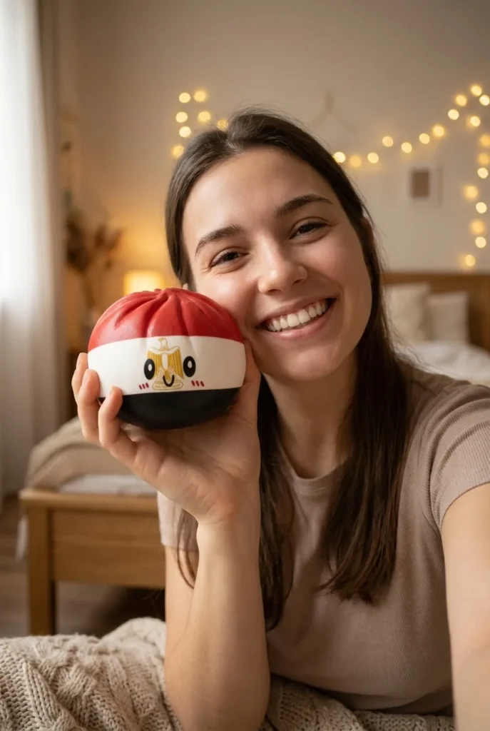 Flag Dumpling Squishy Egipt na co dzień