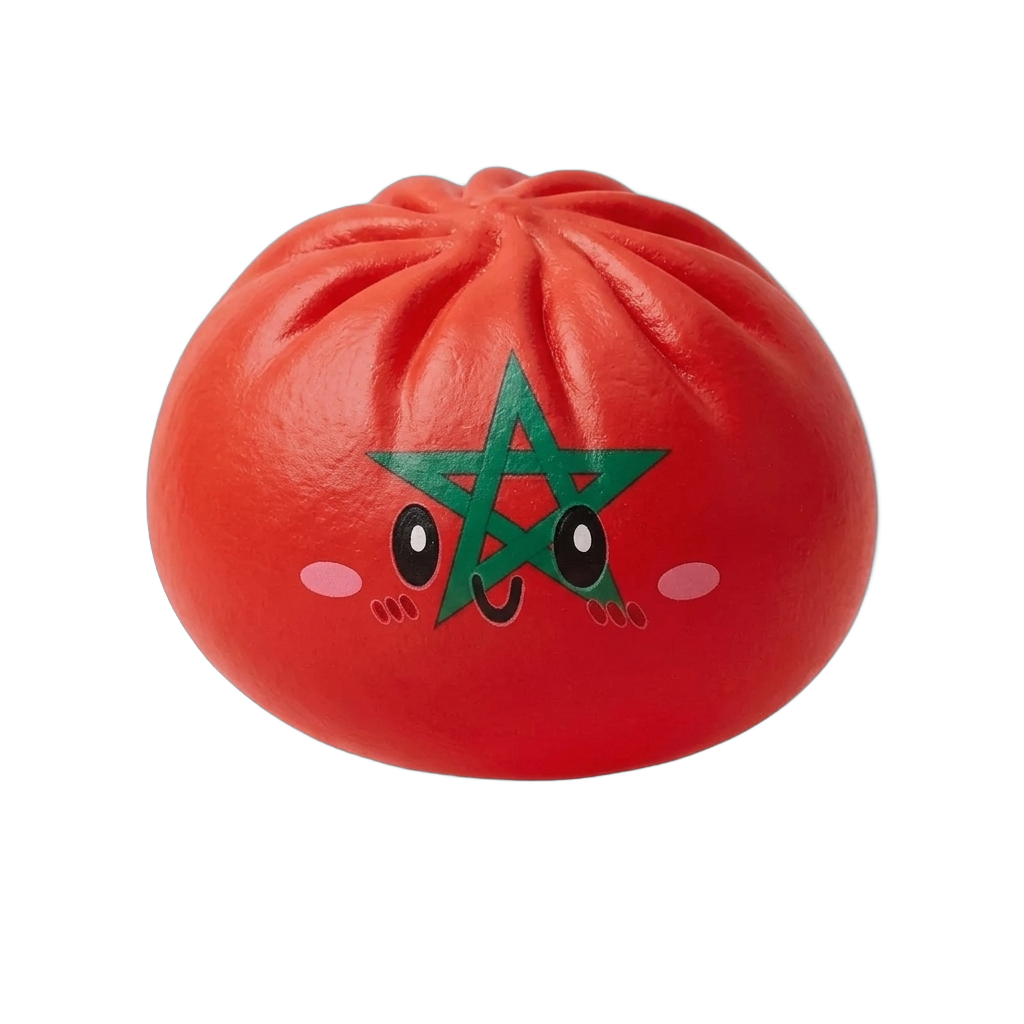 Flag Squishy Dumpling Maroko ściskany w dłoni