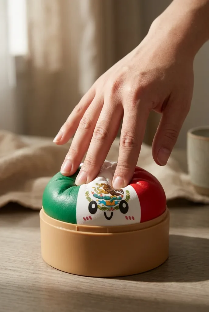 Flag Squishy Dumpling Meksyk podczas ściskania