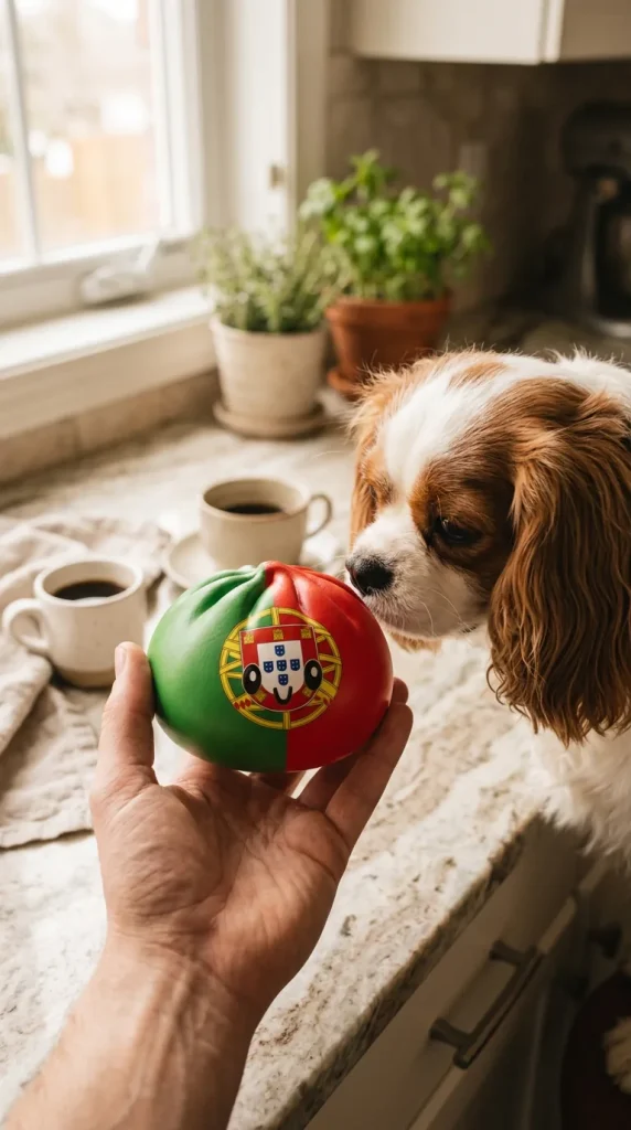 Squishy Dumpling Portugal Flaga z pluszakiem