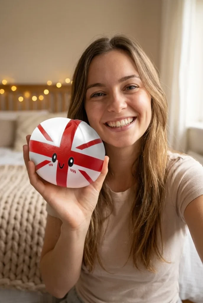 Flag Squishy Toy Dumpling Wielka Brytania na co dzień