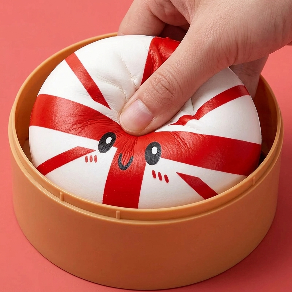 Flag Squishy Toy Dumpling Wielka Brytania ściskany w dłoni